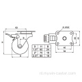 Mini 1,5 inch 30 kg stijve TPE-zwenkwiel